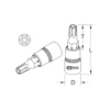 Douille tournevis percé, ULTIMATE® TORX®, ¼”, L.37, T15, (922.1493) - KS TOOLS