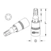 Douille tournevis, ULTIMATE TORX®, ¼”, L.37 mm, T30 (922.1484) - KS TOOLS