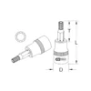 Douille tournevis, ULTIMATE® XZN®, 1/4'', L.37 mm, M5 (922.1442) - KS TOOLS