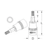 Douille tournevis, ULTIMATE® XZN®, 1/4'', L.37 mm, M8 (922.1445) - KS TOOLS