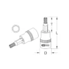 Douille tournevis, ULTIMATE® XZN®, 1/4'', L.37 mm, M7 (922.1444) - KS TOOLS