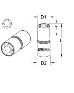 Douille ULTIMATE TORX 1/4'', E7 (922.1535) - KS TOOLS