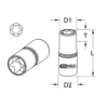 Douille ULTIMATE TORX 1/4'', E10 (922.1537) - KS TOOLS