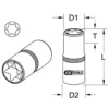Douille ULTIMATE TORX 1/4'', E6 (922.1534) - KS TOOLS