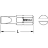 Embout de vissage, fente, L.30 mm, 5/16" - KS TOOLS