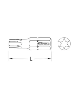 Embout de vissage Torx, TORSION Power T30 - KS TOOLS
