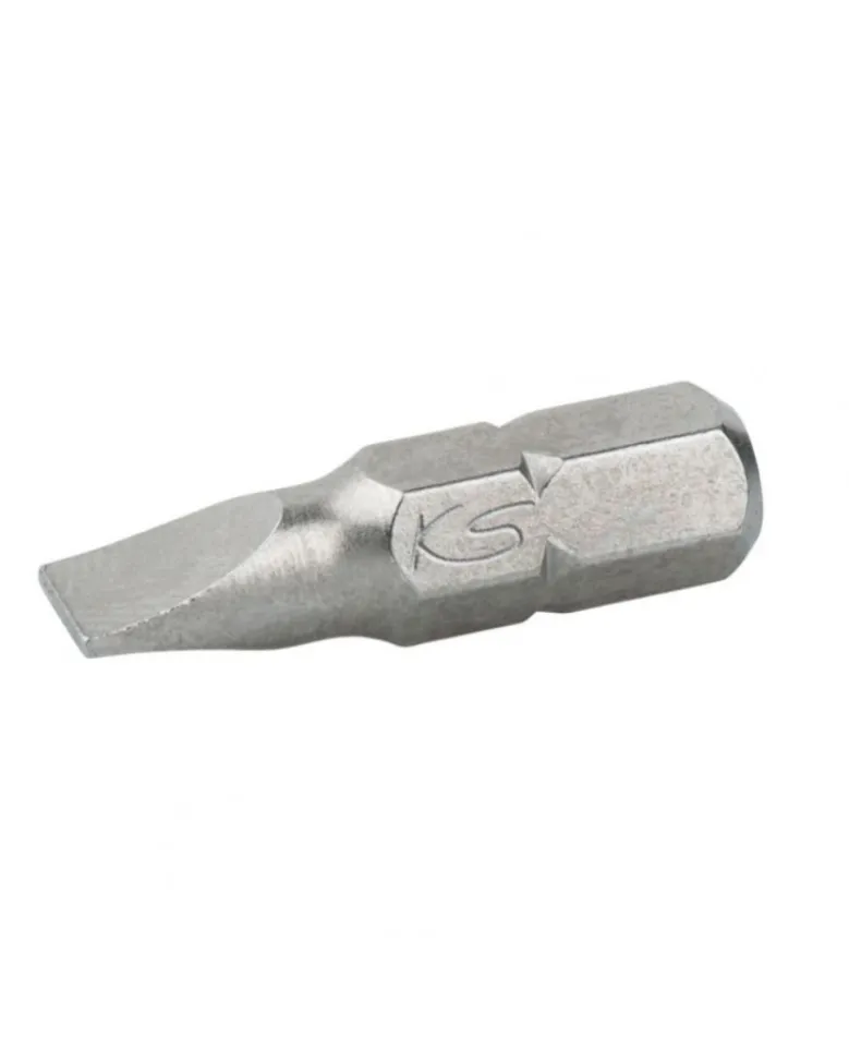Embout vissage, fente, boîte de 5, L.25 mm - 1/4'' - 4,5 mm – KS TOOLS