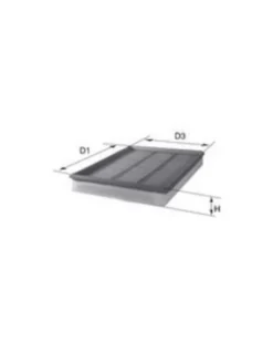 Filtre à air MECAFILTER ELP9072 adaptable VAG