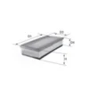 Filtre à air MECAFILTER ELP9451 adaptable PSA OPEL TOYOTA VAUXHALL