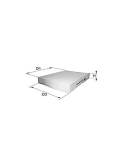 Filtre à habitacle MECAFILTER ELR7097 adaptable PSA