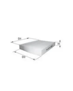 Filtre à habitacle MECAFILTER ELR7291 adaptable VAG
