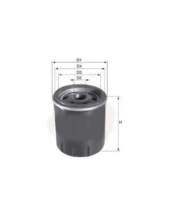 Filtre à huile MECAFILTER ELH4332 adaptable PSA FIAT LANCIA