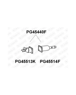 Filtre à particules / à suie, échappement VENEPORTE Ref : PG45440F