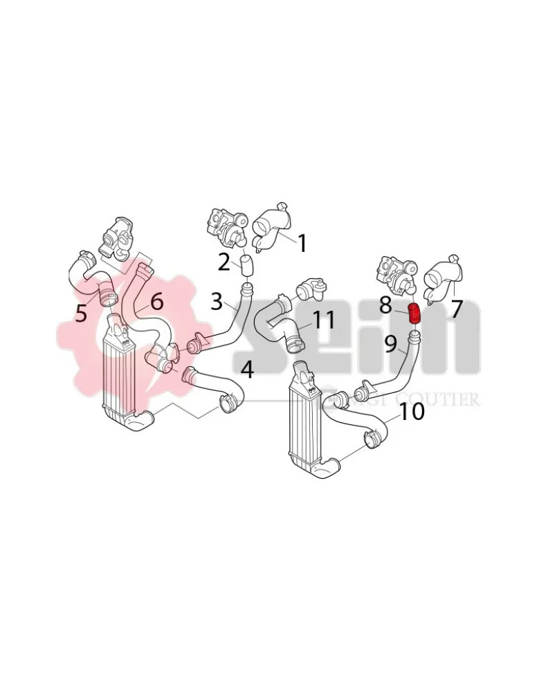 Gaine de suralimentation SEIM Ref : 981143