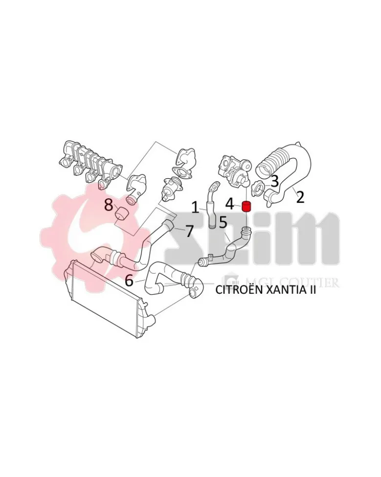 Gaine de suralimentation SEIM Ref : 981143