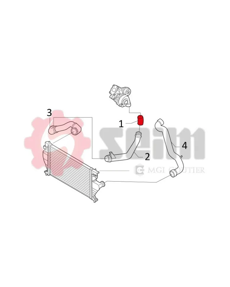 Gaine de suralimentation SEIM Ref : 981143