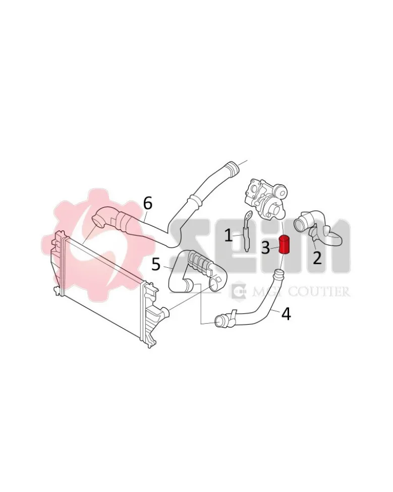 Gaine de suralimentation SEIM Ref : 981143