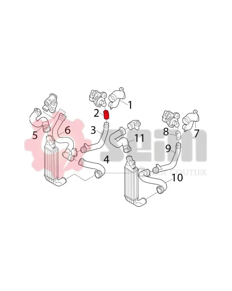 Gaine de suralimentation SEIM Ref : 981143