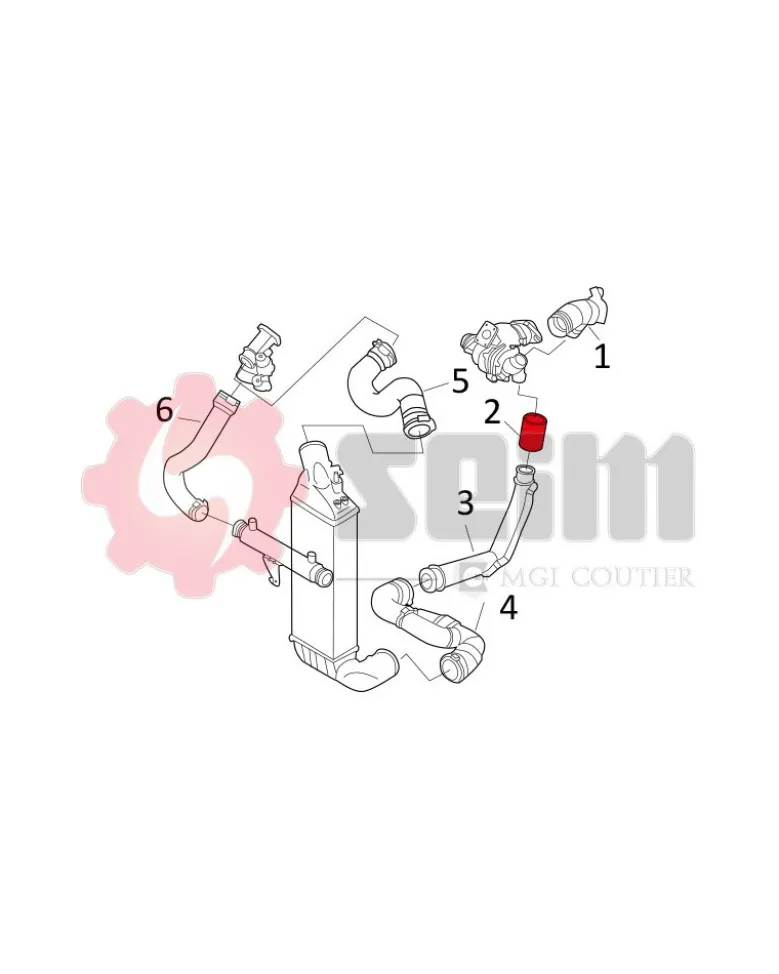 Gaine de suralimentation SEIM Ref : 981143