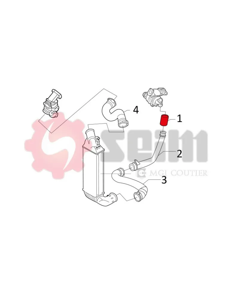 Gaine de suralimentation SEIM Ref : 981143