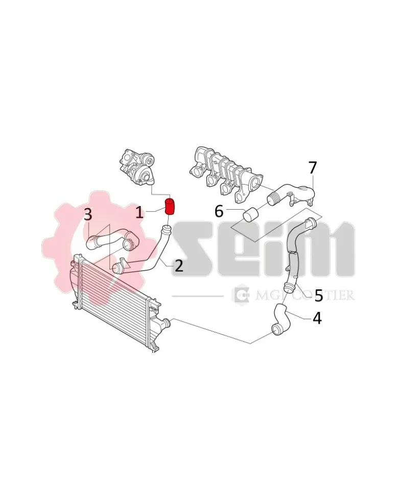 Gaine de suralimentation SEIM Ref : 981143