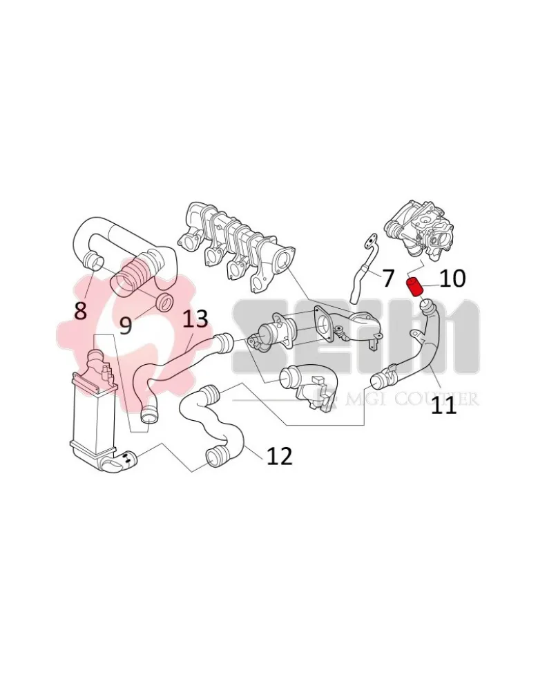 Gaine de suralimentation SEIM Ref : 981143
