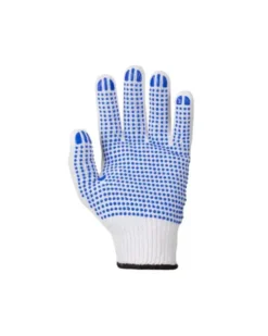 Gants de travail, à pois bleus, 12 paires, taille XL - Mercator