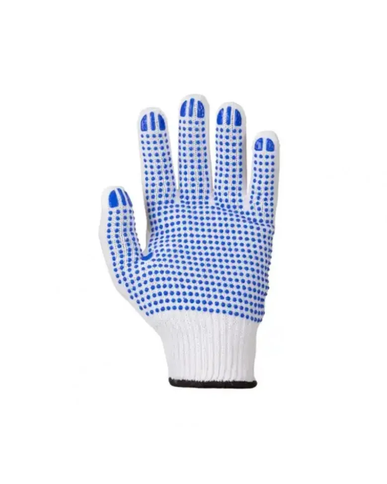 Gants de travail, à pois bleus, 12 paires, taille XL - Mercator