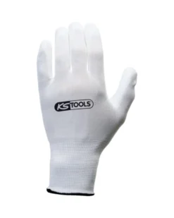 Gants microfibre, blanc, T10, 12 paires - Kstools