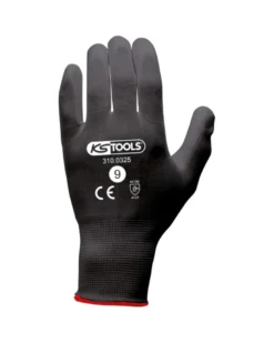 Gants microfibre, noir, T9, 12 paires - Kstools