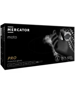 Gants nitrile, moto, noir, taille L, x100 - Mercator