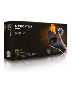Gants nitrile, noir, taille M, x50 - Mercator