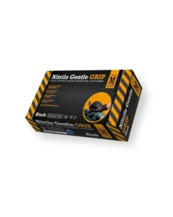 Gants nitrile noir, taille M, x50 - Rubberex