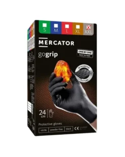 Gants nitrile, noir, taille XXL, x100 - Mercator