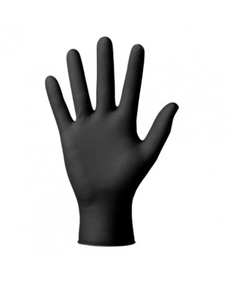 Gants nitrile, noir, taille XXL, x100 - Mercator