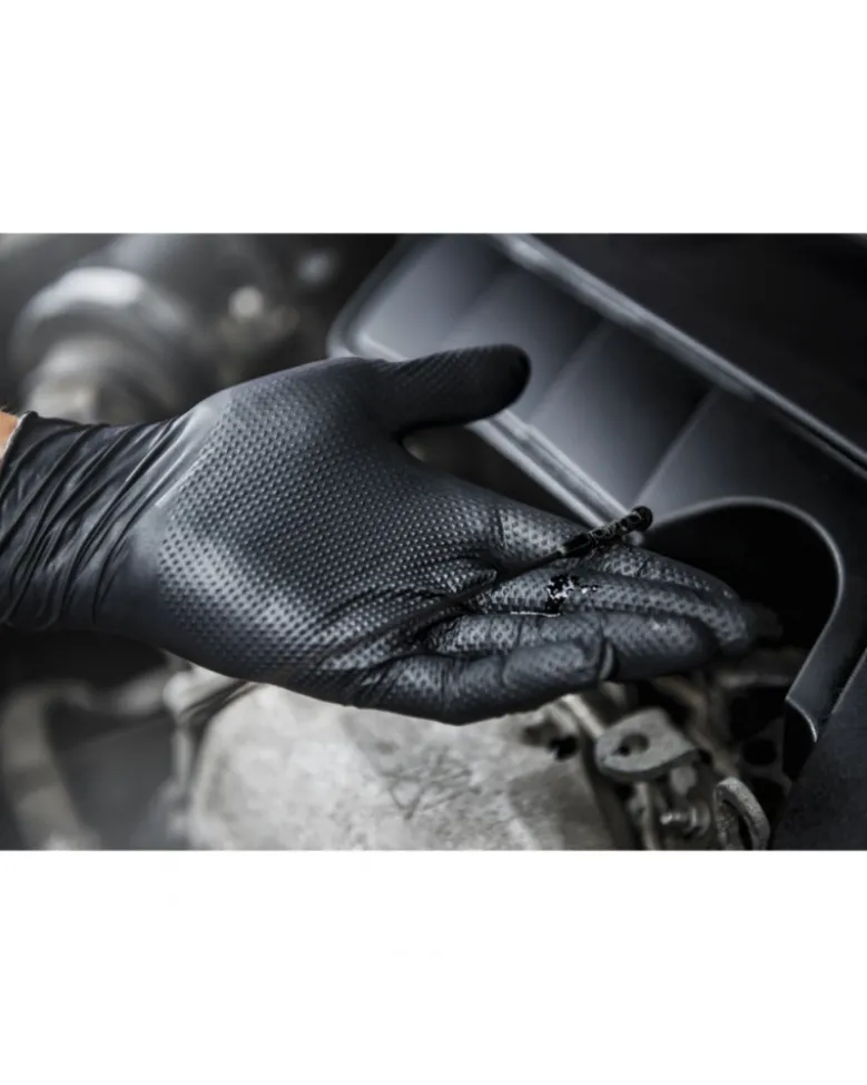 Gants nitrile, noir, taille XXL, x100 - Mercator
