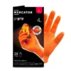 Gants nitrile, orange, taille L, x4 - MERCATOR