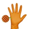 Gants nitrile, orange, taille XXL, x50 - Rubberex