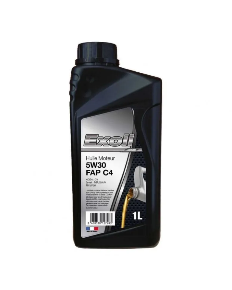 Huile Moteur, 5W30 C4, FAP 1L - Exoil