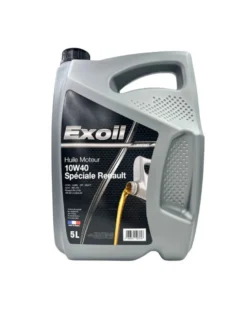 Huile moteur, 10w40, essence, diesel, renault, 5L - EXOIL