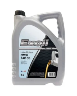 Huile moteur, 0w30 FAP C3, 5L - Exoil