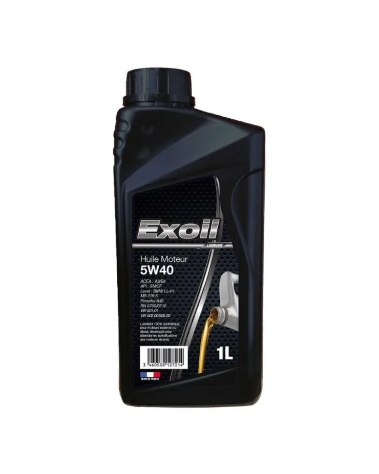 Huile Moteur 5W40, multigrades, 1L - Exoil