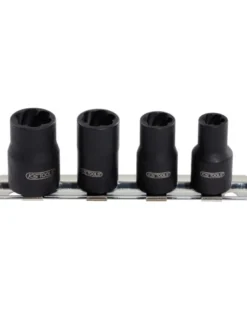 Jeu de douilles à chocs spéciales sur rail 1/4, (8 à 13 mm) - KSTOOLS