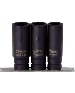 Jeu de douilles à chocs sur rail 1/2 (3pcs) - KSTOOLS