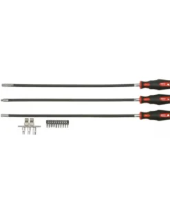 Jeu de 3 tournevis ERGOTORQUE® flexibles, L.500 mm KSTOOLS