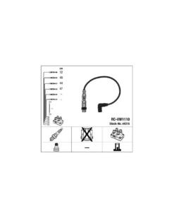 Kit de câbles d'allumage 44316 NGK adaptable VAG