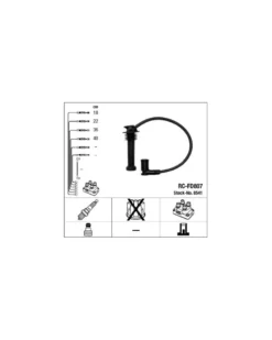 Kit de câbles d'allumage 8541 NGK adaptable FORD