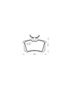 Kit de plaquettes de frein, frein à disque MGA Ref : 1007