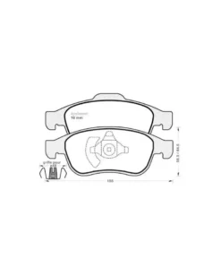 Kit de plaquettes de frein, frein à disque MGA 965 adaptable RENAULT NISSAN DACIA