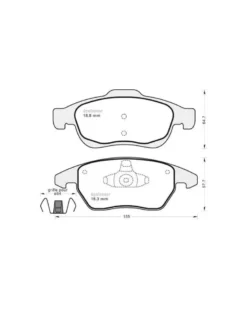 Kit de plaquettes de frein, frein à disque MGA 868 adaptable CITROËN PEUGEOT